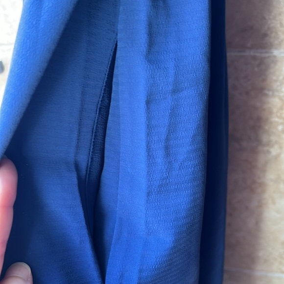 Hill House The Louisa Nap Dress Navy Crepe Blue Smocked Midi Dress NWT Pockets - Picture 11 of 16